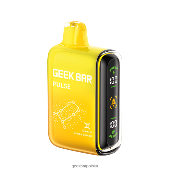 Geek Bar Pulse Jednorazowy waporyzator za 15 tys cytryna winogronowa bliźnięta V42H50 - Geek Bar Smaki