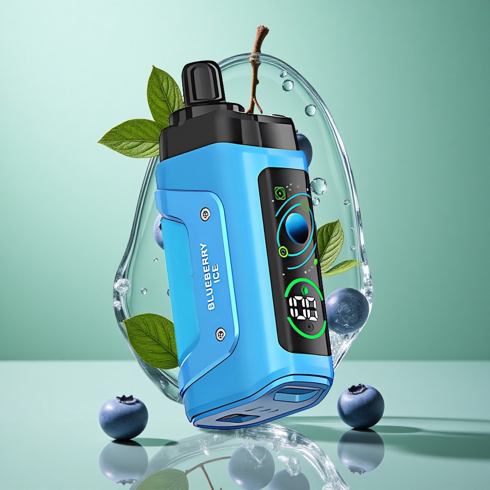 Razz Bar 45000 zaciągnięć Jednorazowy Vape Borówka Lód Poland vape z Wymiennym Przepływem Powietrza