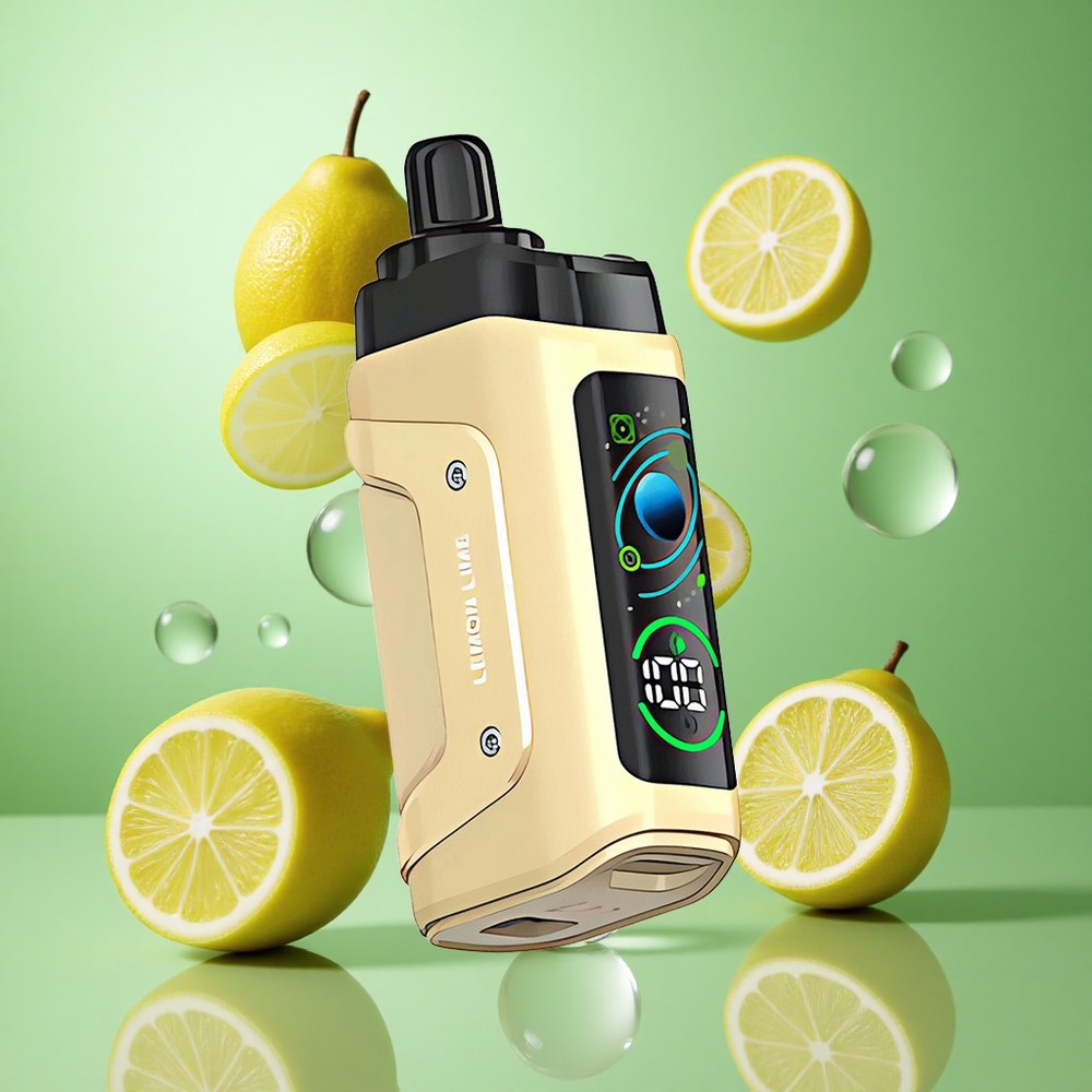 Razz Bar 45000 zaciągnięć Lemon Lime Poland vape z regulacją przepływu powietrza i ładowaniem Type-C