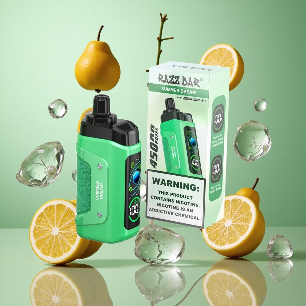 Razz Bar 45000 zaciągnięć Letnie Marzenie Jednorazowy Vape Poland vape Typ-C Ładowanie