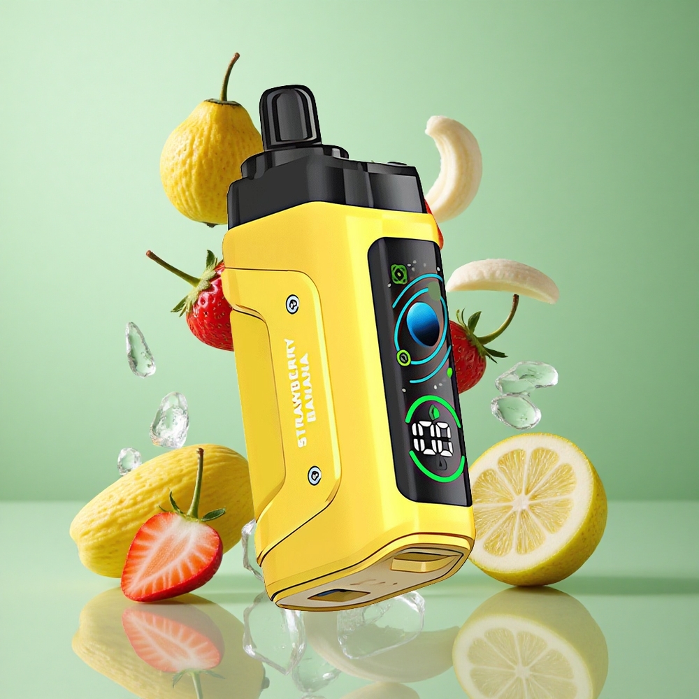 Razz Bar 45000 zaciągnięć Truskawka Banan Poland vape Przepływ powietrza regulowany