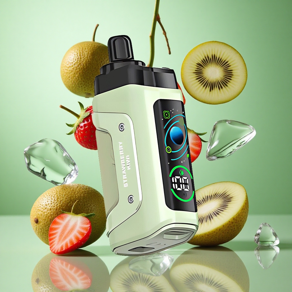 Razz Bar 45000 zaciągnięć Truskawka Kiwi Poland vape z regulacją przepływu powietrza i 1.0 Ohm Mesh Coil