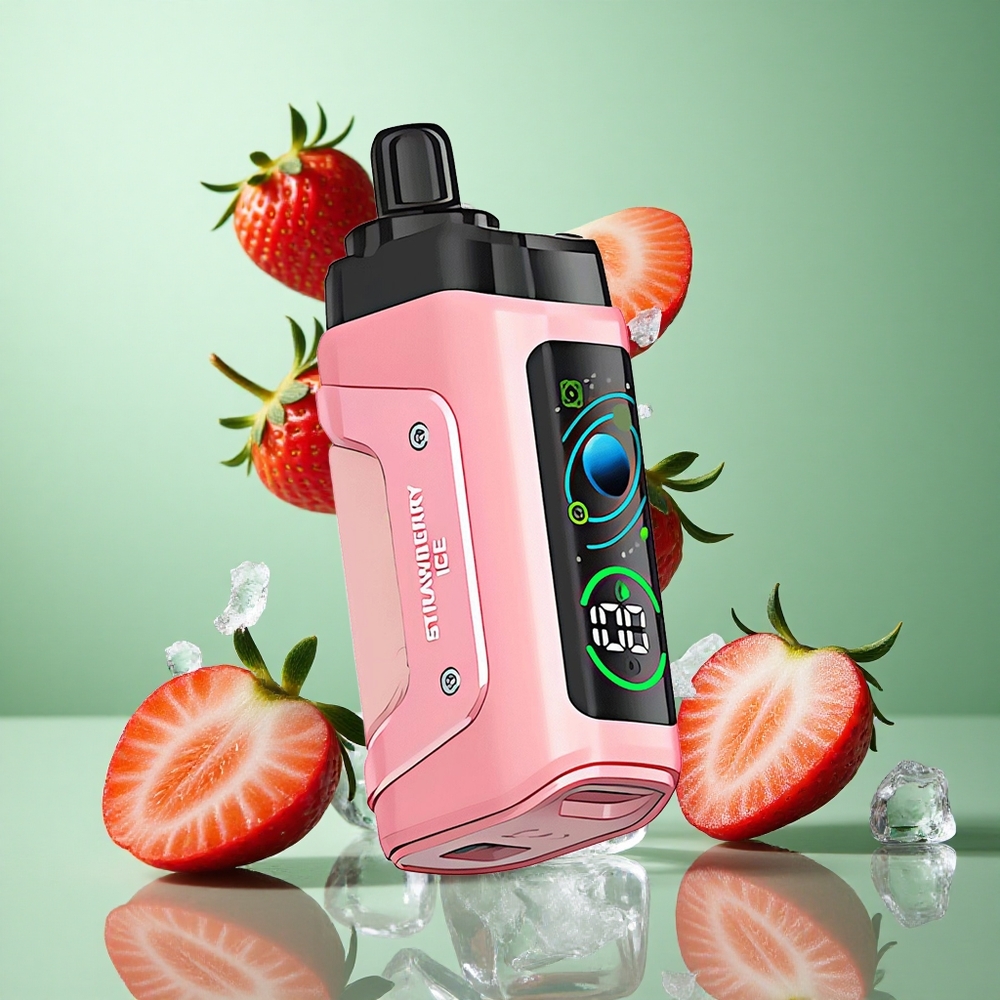 Razz Bar 45000 zaciągnięć Truskawkowo-Jagodowy Lód Poland vape z regulacją przepływu powietrza