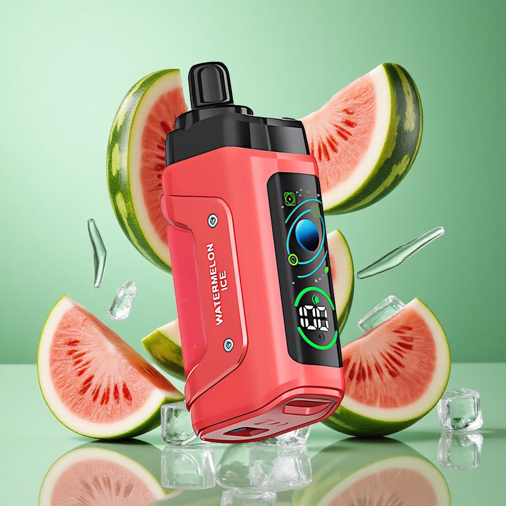 Razz Bar 45000 zaciągnięć Watermelon Ice Poland vape z regulowanym przepływem powietrza i ładowaniem Type-C