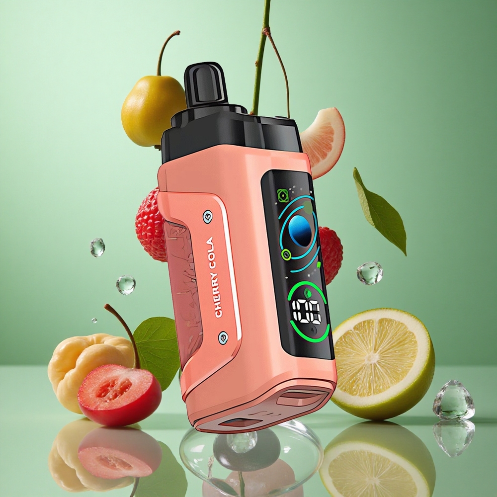 Razz Bar 45000 zaciągnięć Wiśnia Cola Poland vape z regulacją przepływu powietrza i ładowaniem Type-C