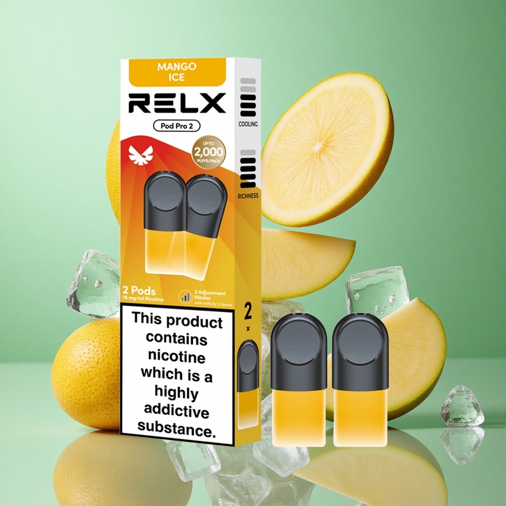 RELX Pod Pro 2 600 zaciągnięć Mango Lód Poland vape 1,9ml