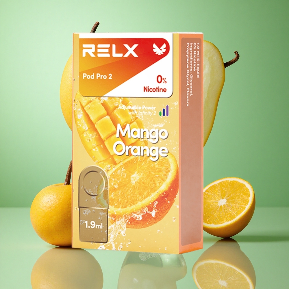 RELX Pod Pro 2 600 zaciągnięć Mango Pomarańcza Poland vape 1.9ml