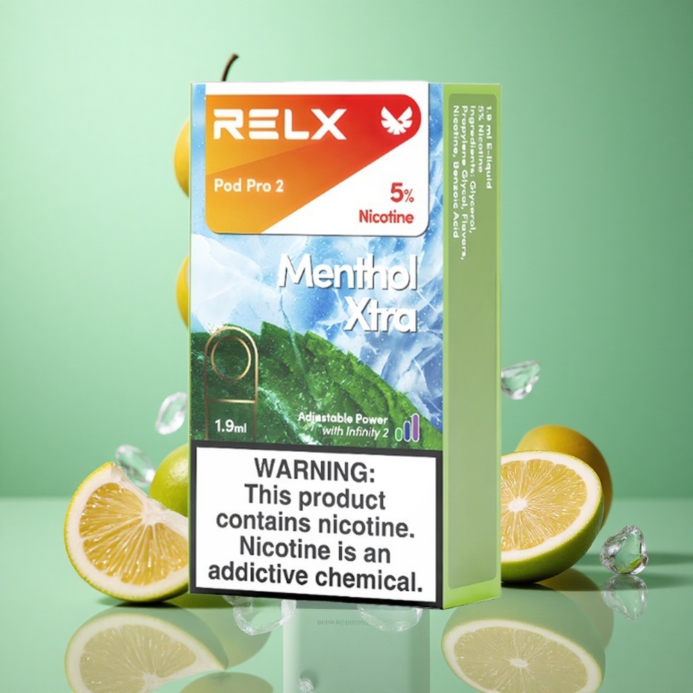RELX Pod Pro 2 600 zaciągnięć Mentol Xtra Poland vape 1,9ml 5% nikotyny