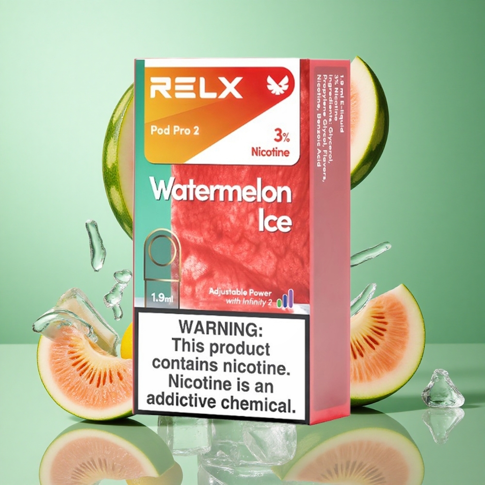 RELX Pod Pro 2 600 zaciągnięć Watermelon Ice Poland vape 1.9ml poj. nikotyna 3%