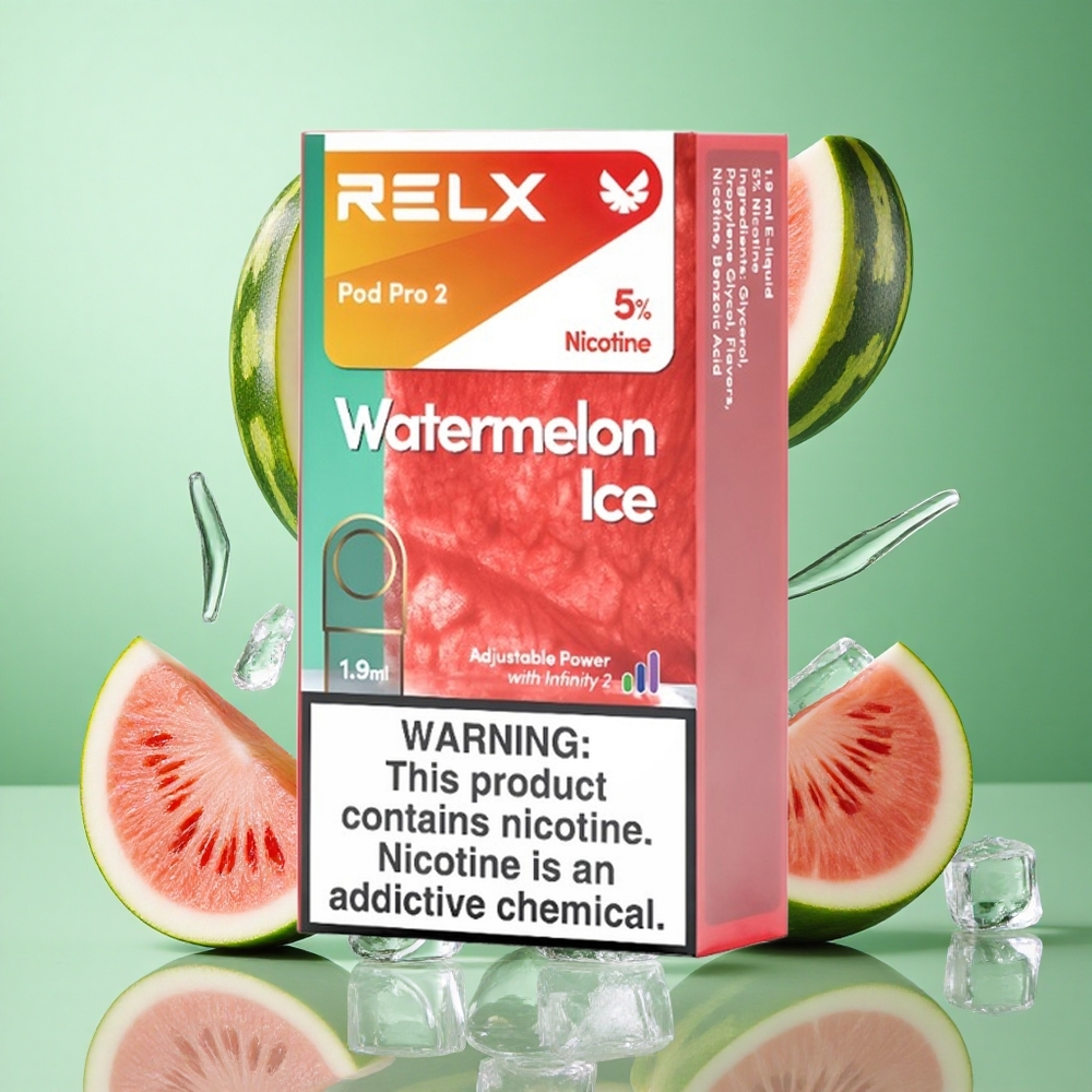 RELX Pod Pro 2 600 zaciągnięć Watermelon Ice Poland vape 1.9ml pojemność